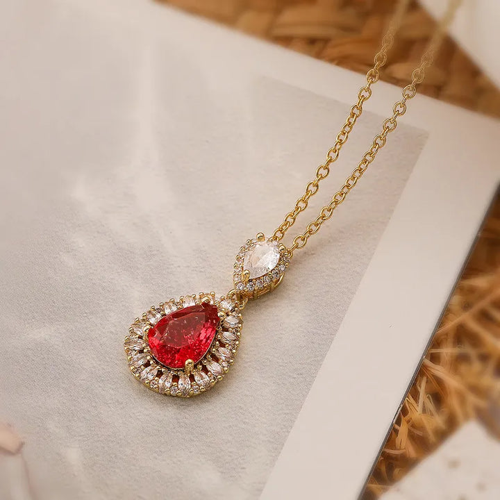 Bedazzled Teardrop Pendant