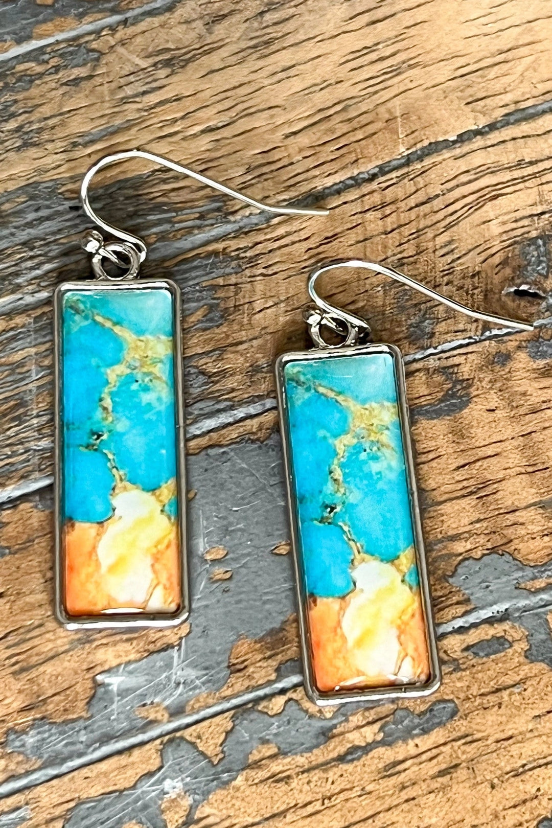 Mixed Stone In Rectangle Drops