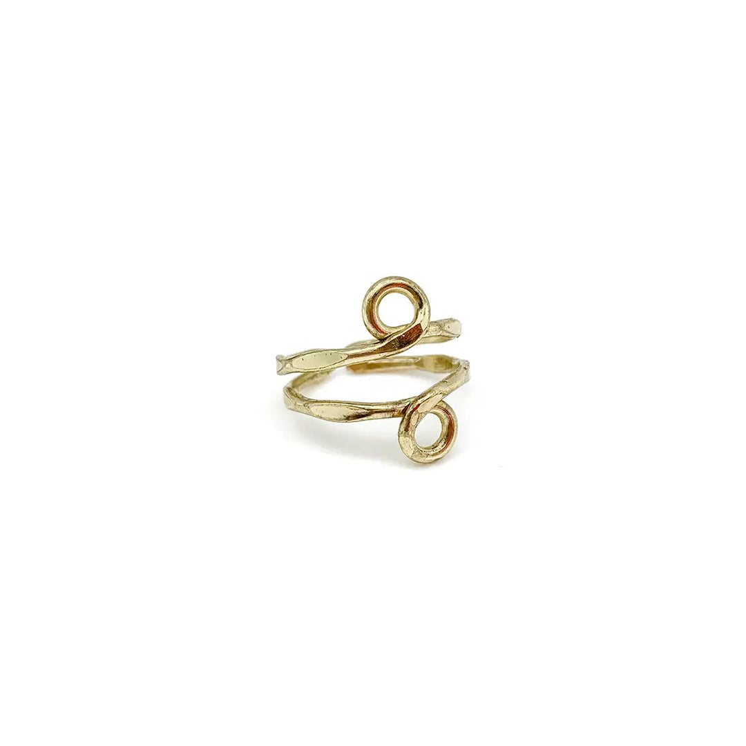 Anju Adjustable Brass Ring