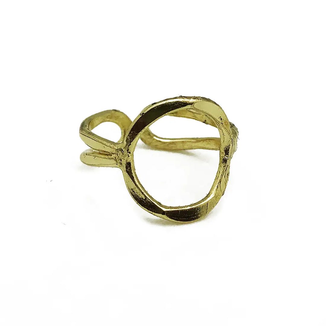 Anju Adjustable Brass Ring
