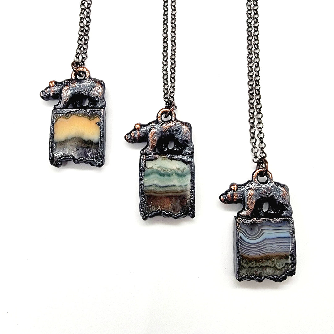Amethyst Bear Pendant