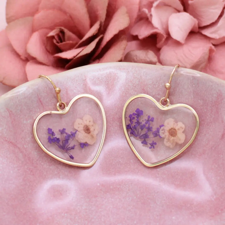 Pressed Flowers Earring Collection