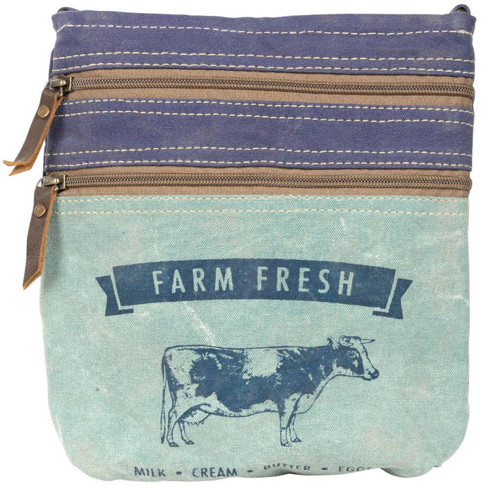 'Farm Fresh Design' Repurposed Canvas Bag