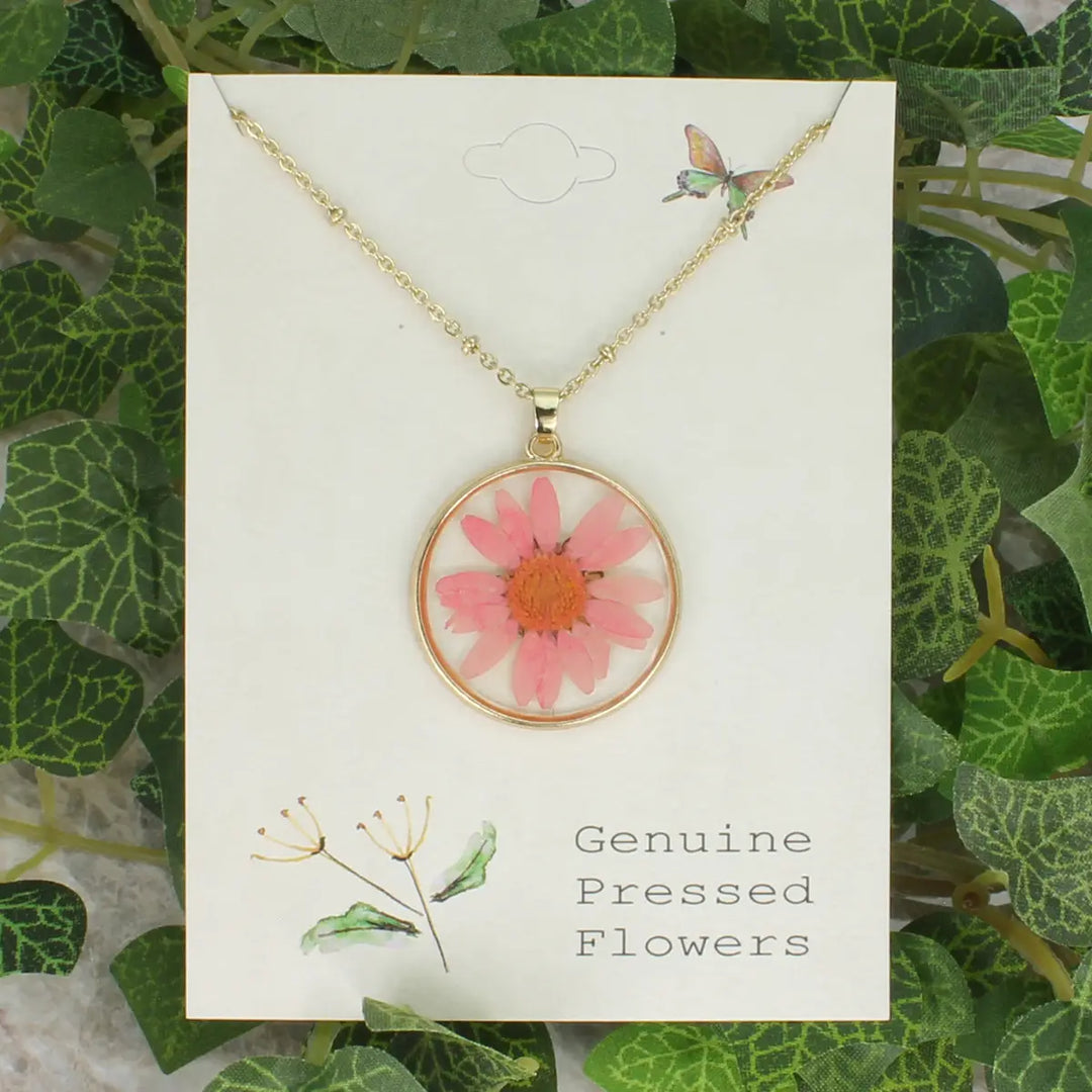 Chrysanthemum Dried Flower Necklace