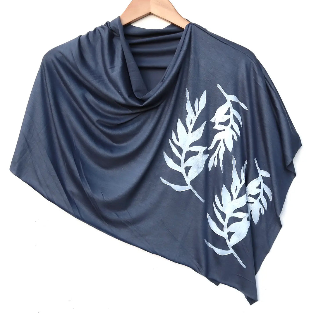Hand Printed Lightweight Poncho