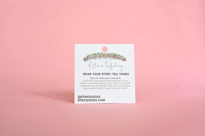 Morse Code Bracelet - BRIDE