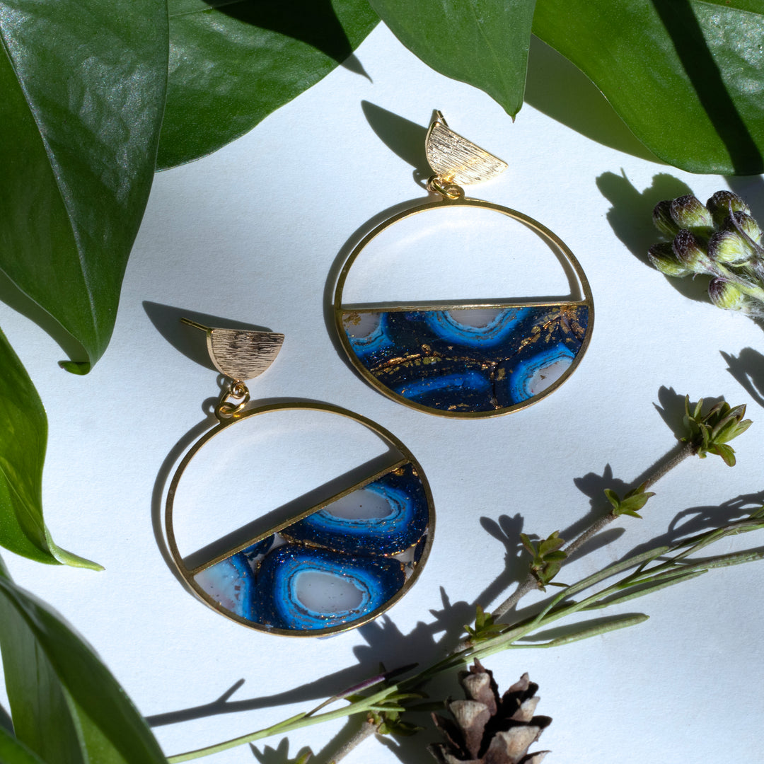 Ginger Sapp Jewelry - Half Fill Hoop