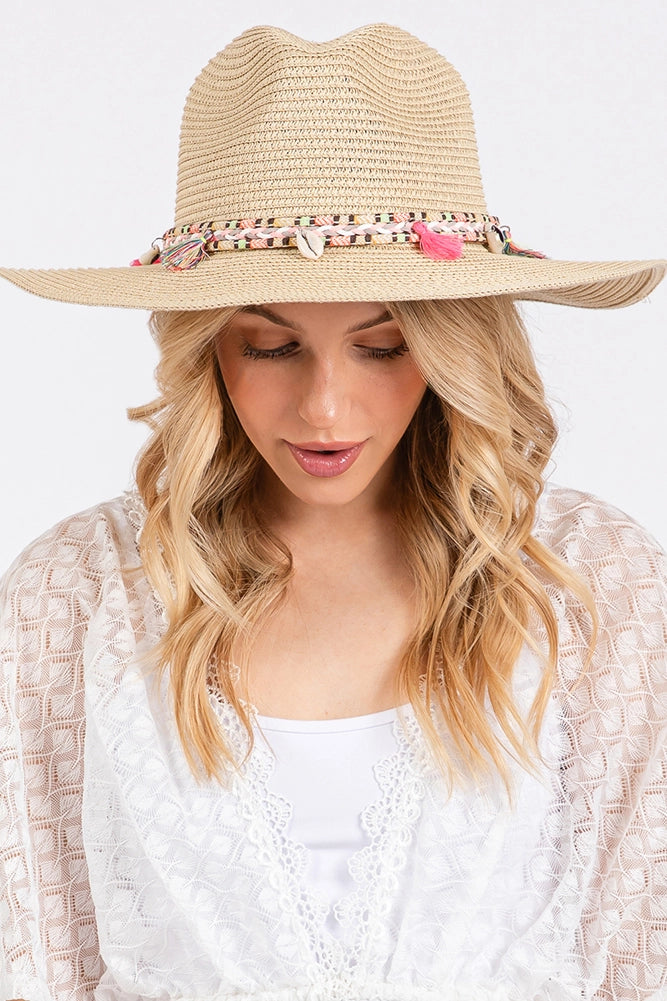 Boho Tassel Lightweight Panama Hat