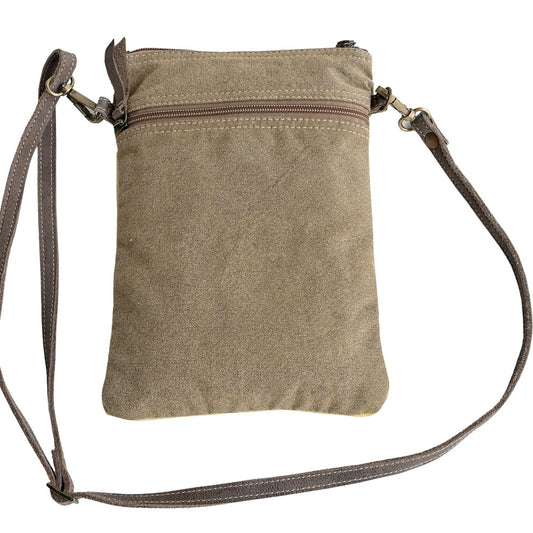 'Old Gramophone' Repurposed Canvas Bag
