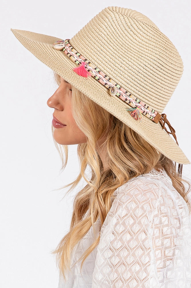 Boho Tassel Lightweight Panama Hat