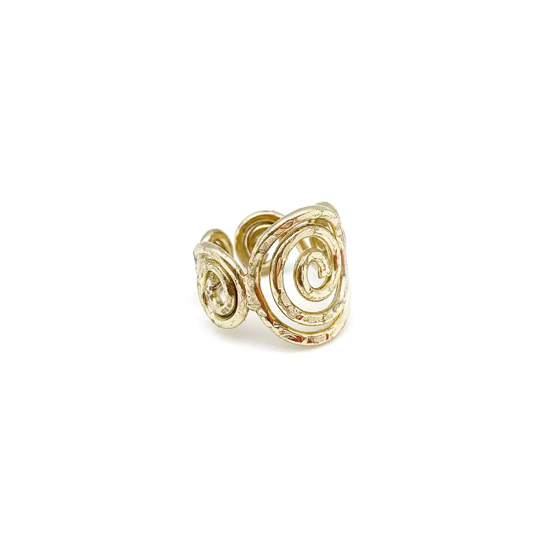 Anju Adjustable Brass Ring