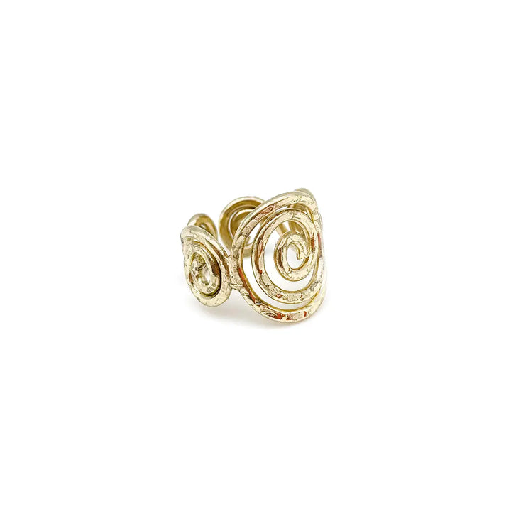 Anju Adjustable Brass Ring