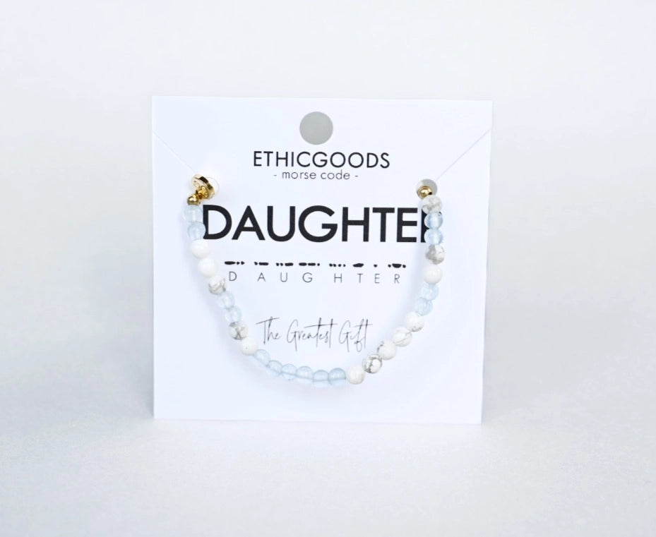 Morse Code Bracelet - DAUGHTER