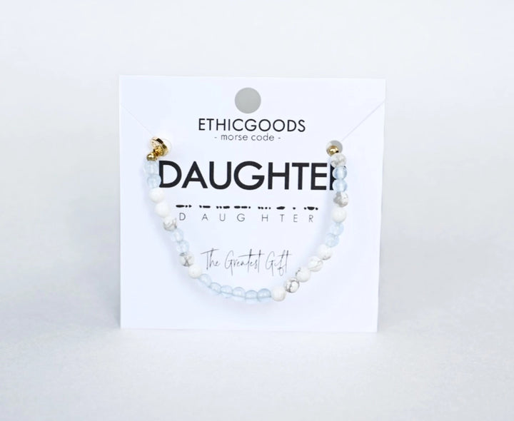 Morse Code Bracelet - DAUGHTER
