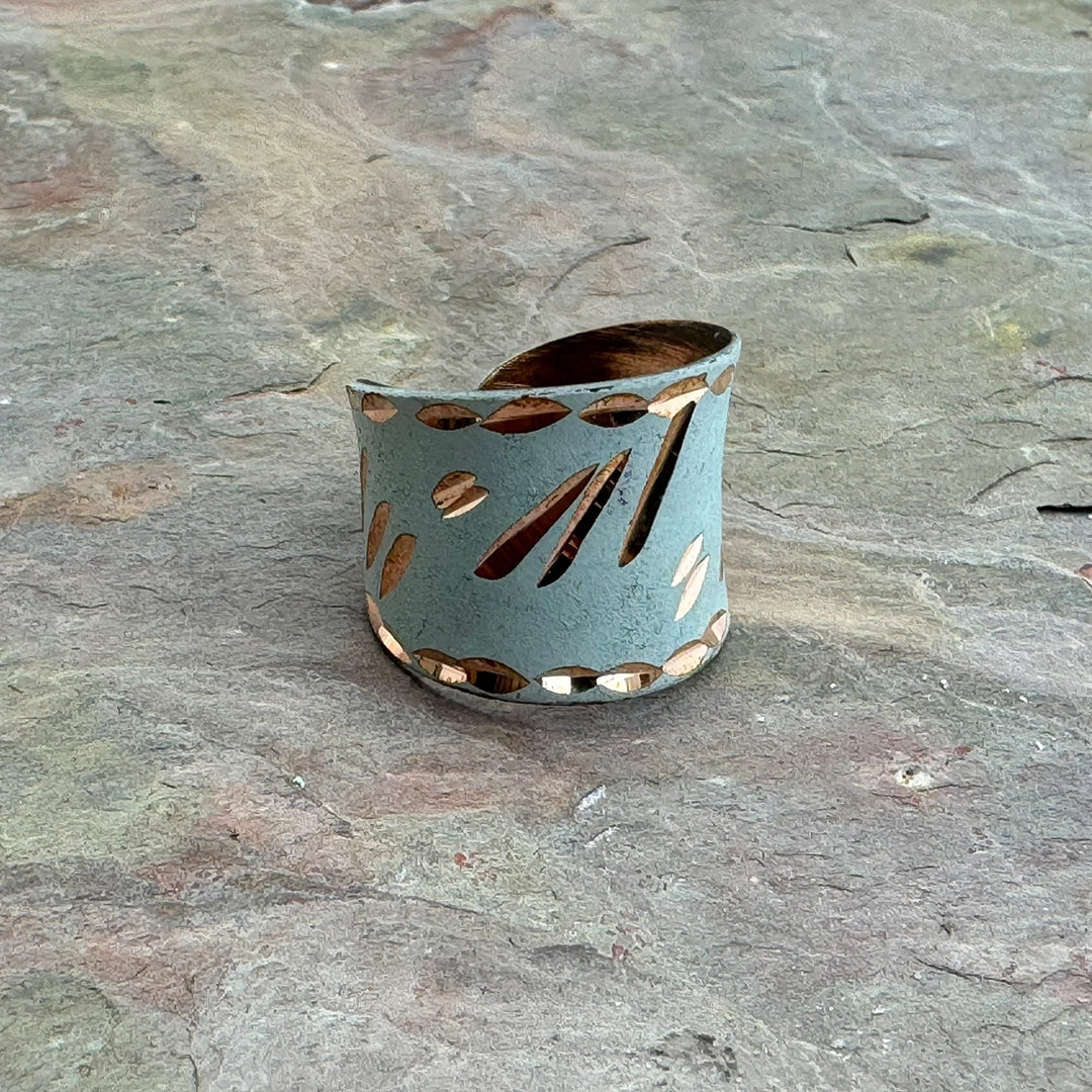 Anju New Copper Patina Cuff Ring