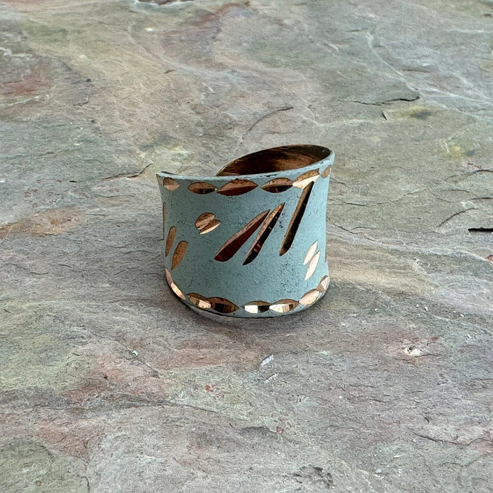 Anju New Copper Patina Cuff Ring