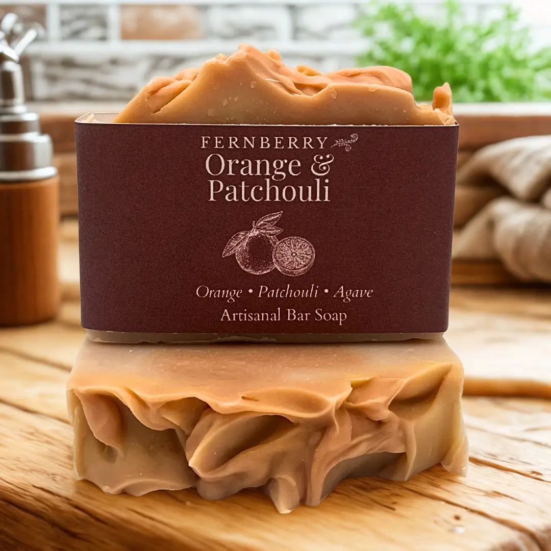 Fernberry Vegan Soap Slice - Orange + Patchouli
