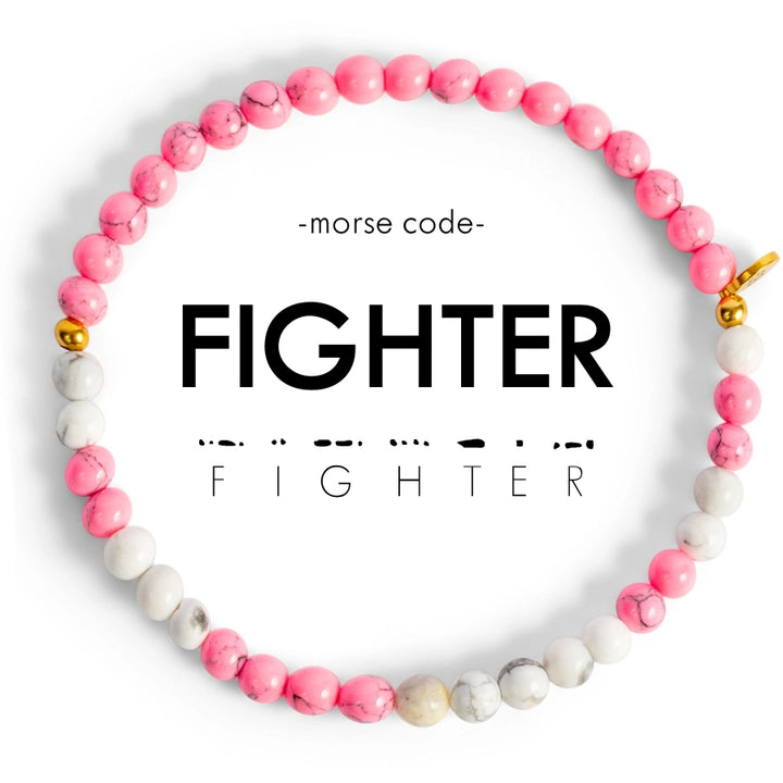 Morse Code Bracelet - FIGHTER