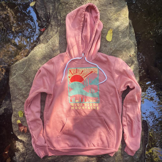 A Day In The Blue Ridge Mountains Hoodie - Mauve
