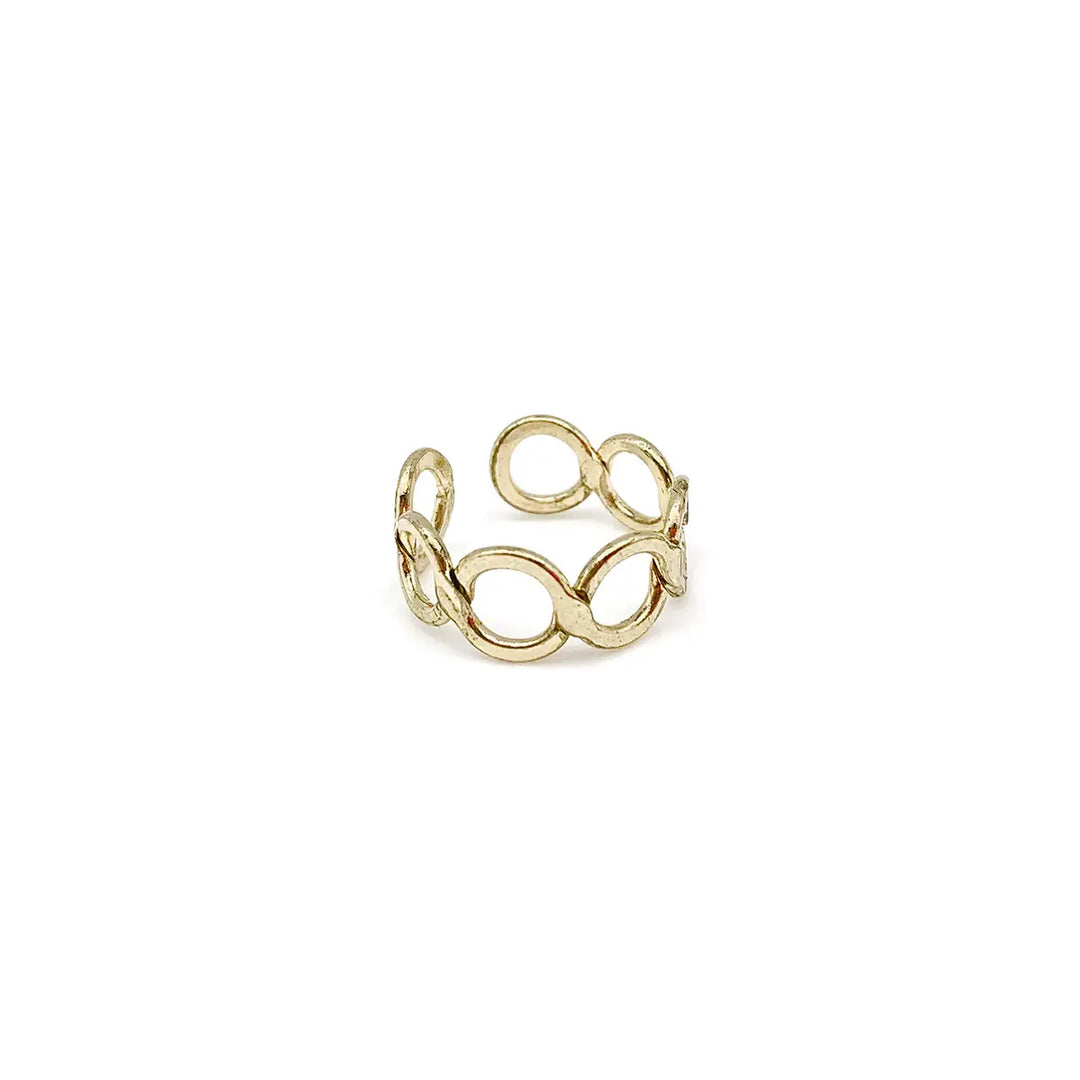 Anju Adjustable Brass Ring
