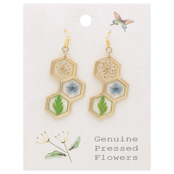 Pressed Flowers Earring Collection