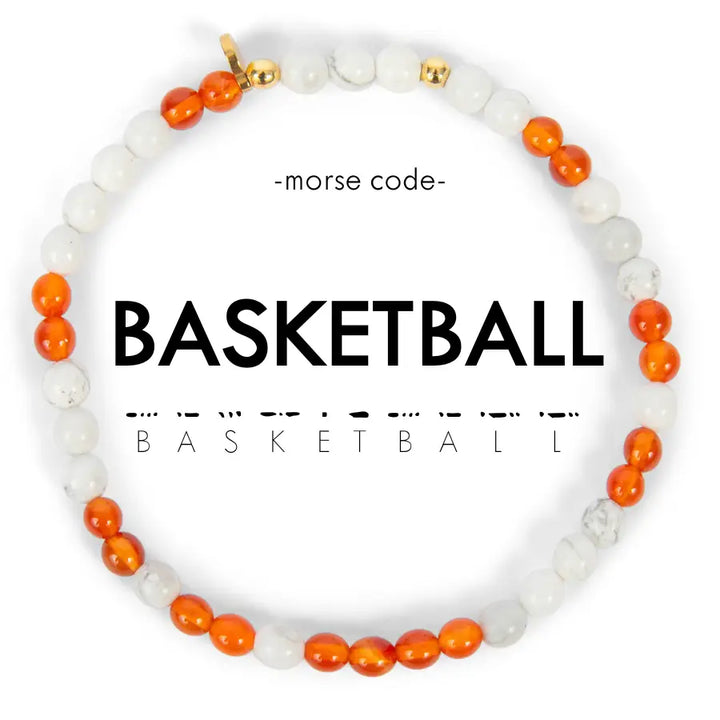 Morse Code Bracelet - BASKETBALL