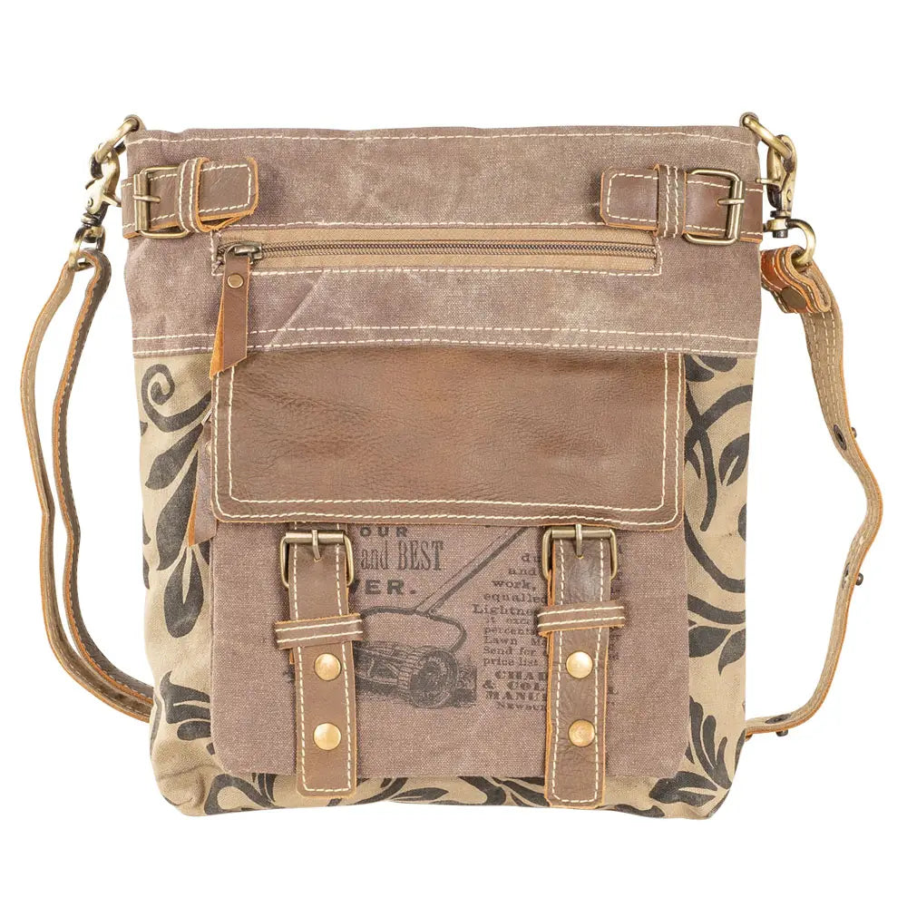 Repurposed Canvas Bag - Vintage Paisley