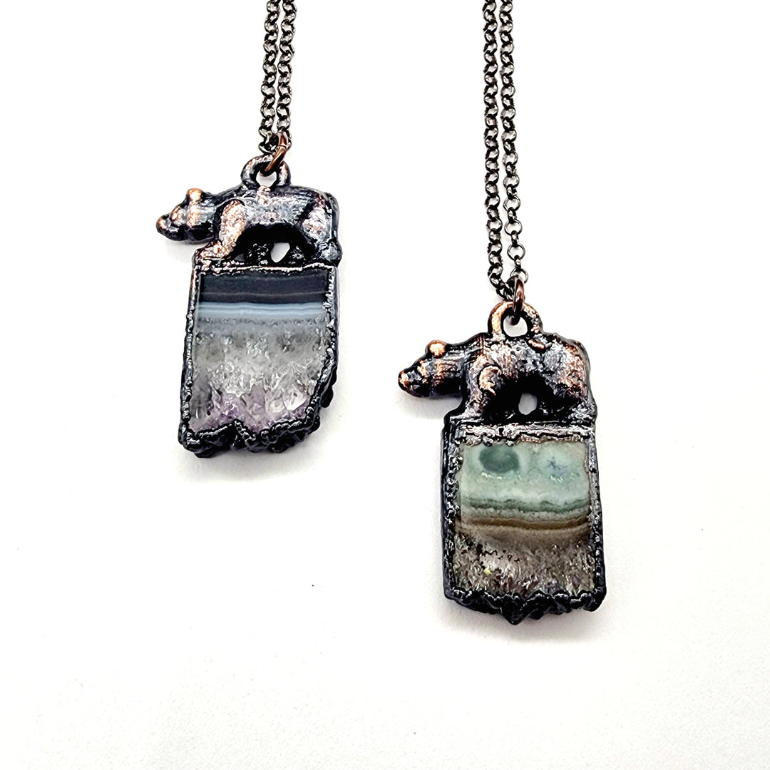 Amethyst Bear Pendant