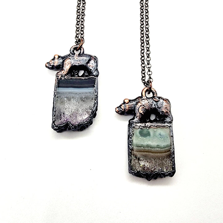 Amethyst Bear Pendant