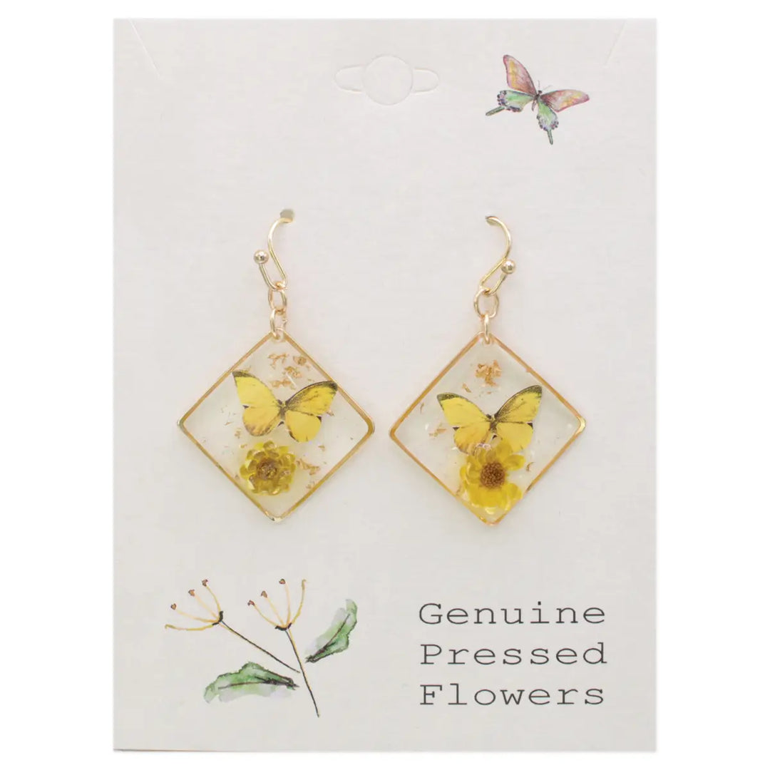 Pressed Flowers Earring Collection