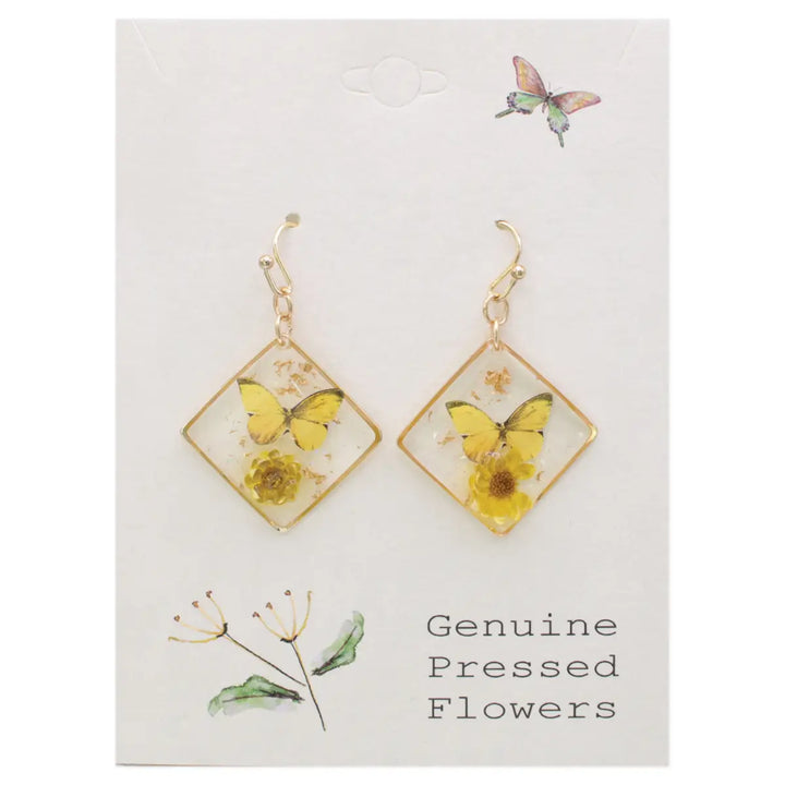 Pressed Flowers Earring Collection