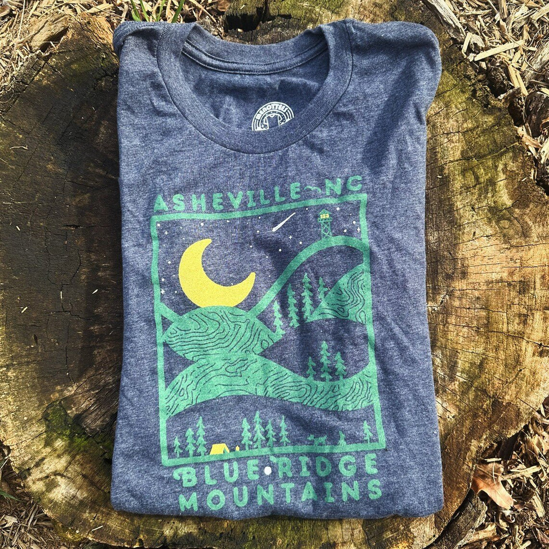 Asheville Blue Ridge at Night Tee