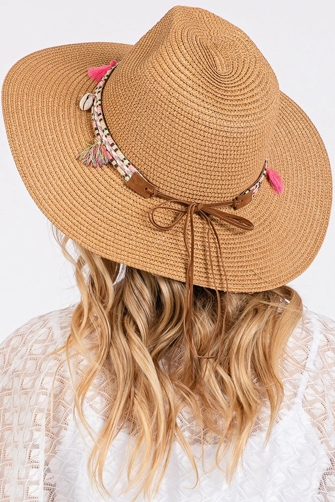 Boho Tassel Lightweight Panama Hat