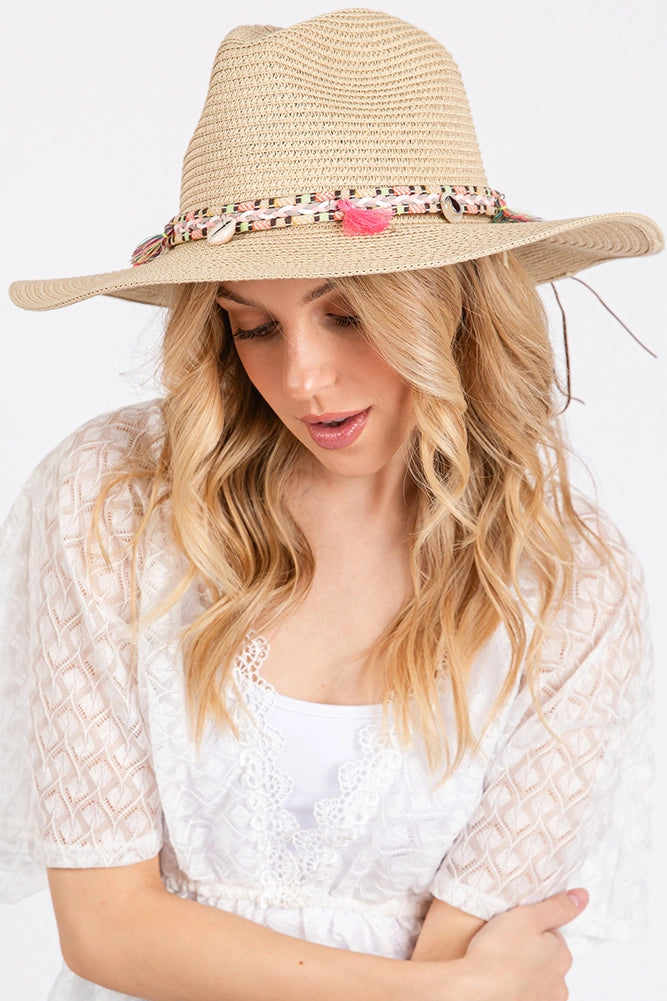 Boho Tassel Lightweight Panama Hat