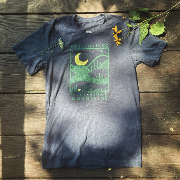 Asheville Blue Ridge at Night Tee
