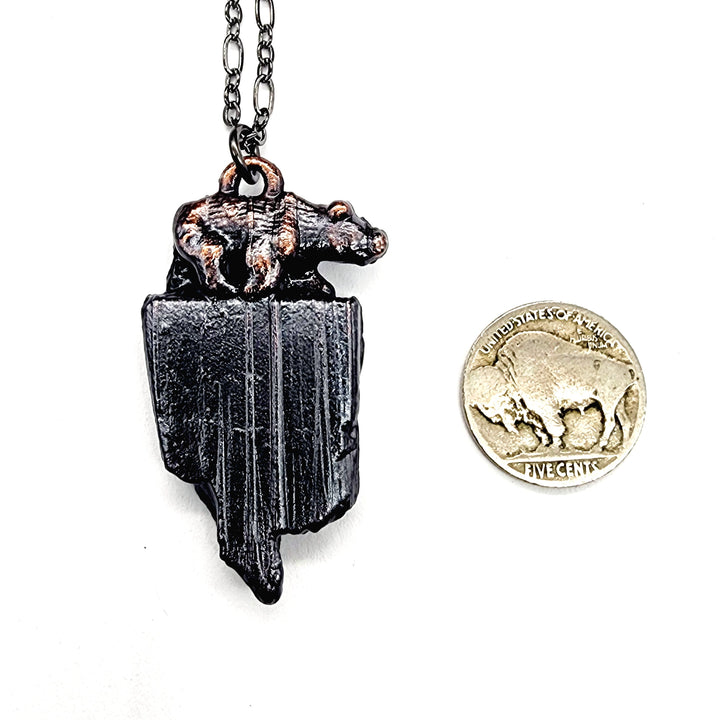 Crystaline Agate Bear Pendant
