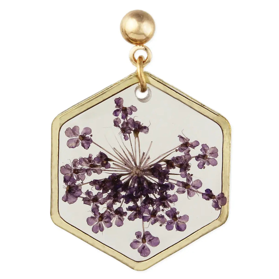 Pressed Flowers Earring Collection
