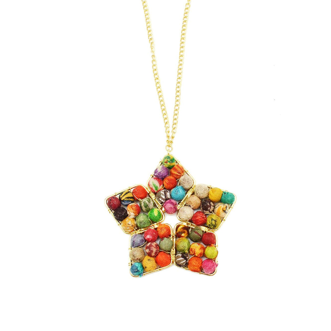 Aasha Star Flower Pendant