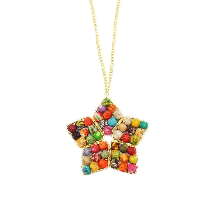 Aasha Star Flower Pendant