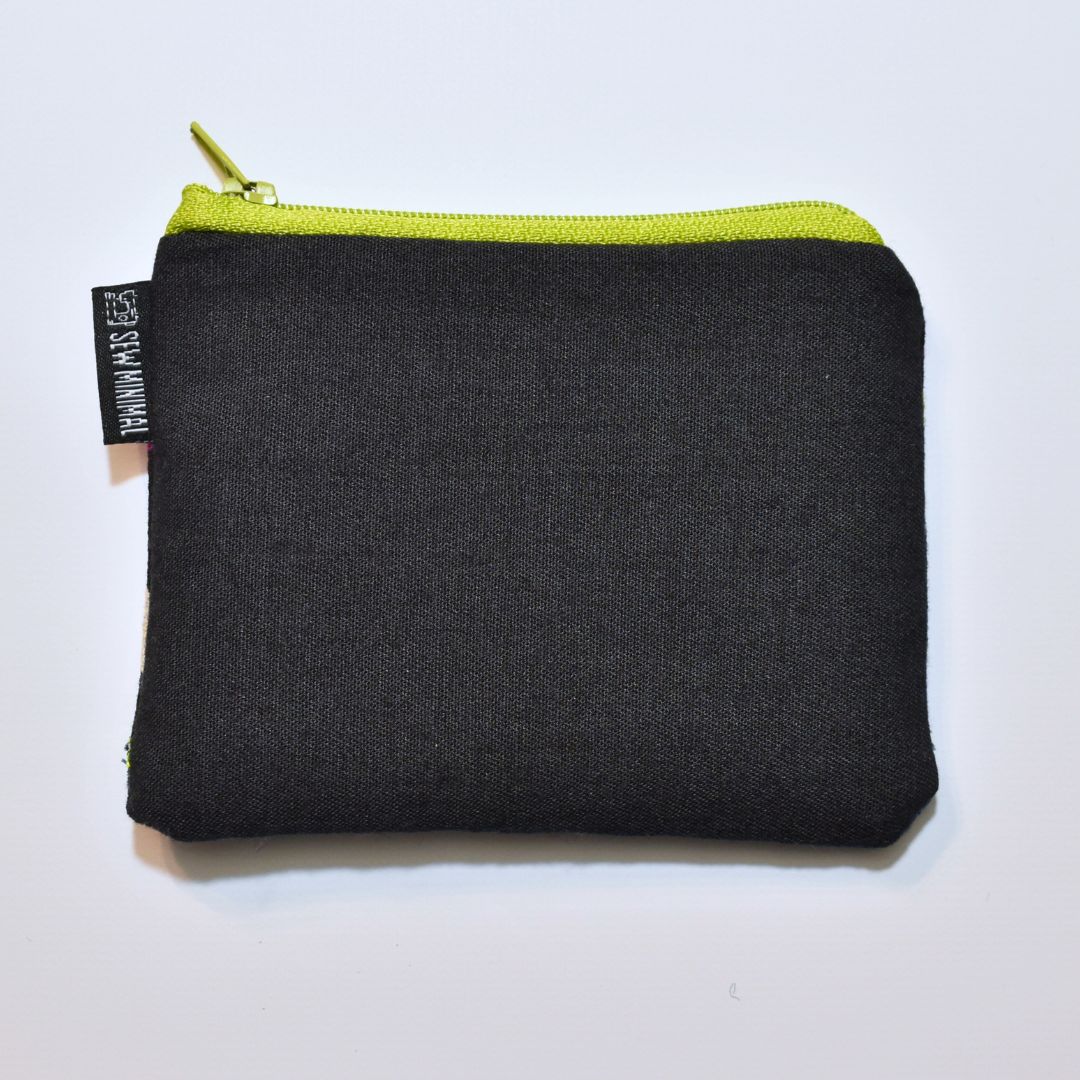 Upcycled Zipper Pouch- Mountain