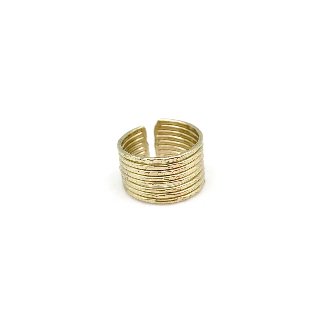 Anju Adjustable Brass Ring