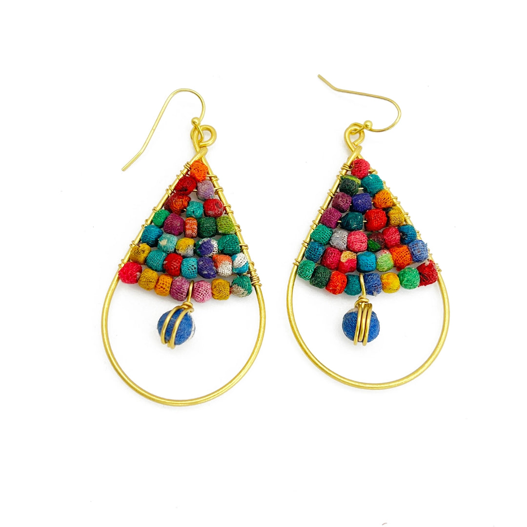Aasha Teardrop Bell Earrings