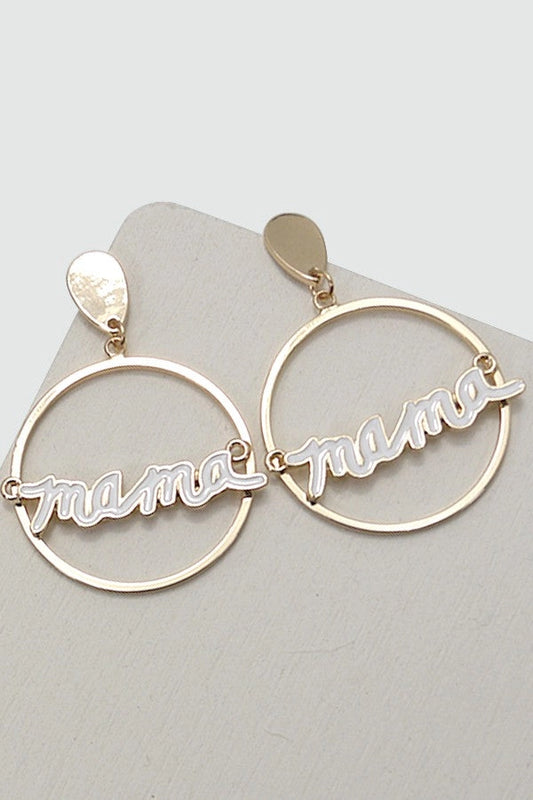 'Mama' Circle Dangles