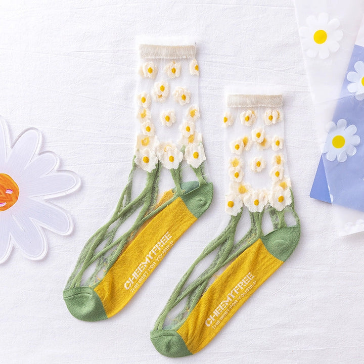 Retro Sheer Socks