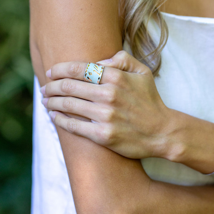 Anju New Copper Patina Cuff Ring