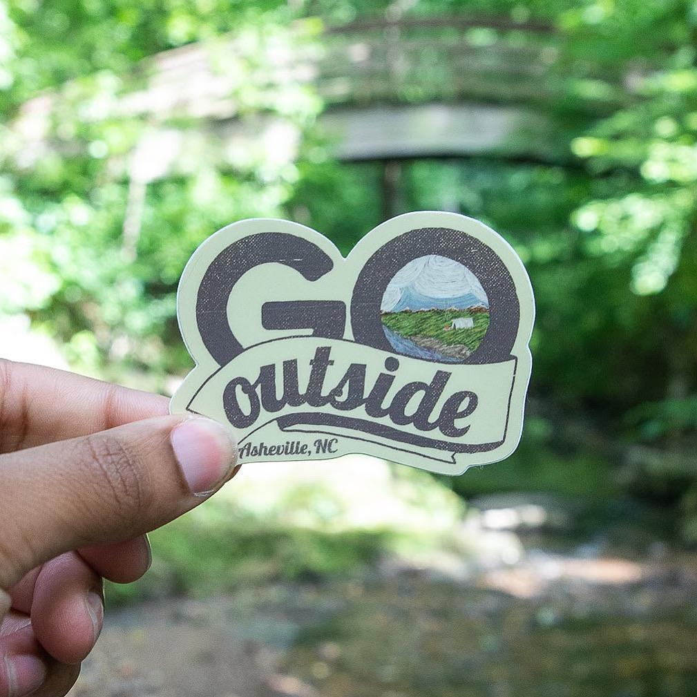 Go Outside Asheville Sticker