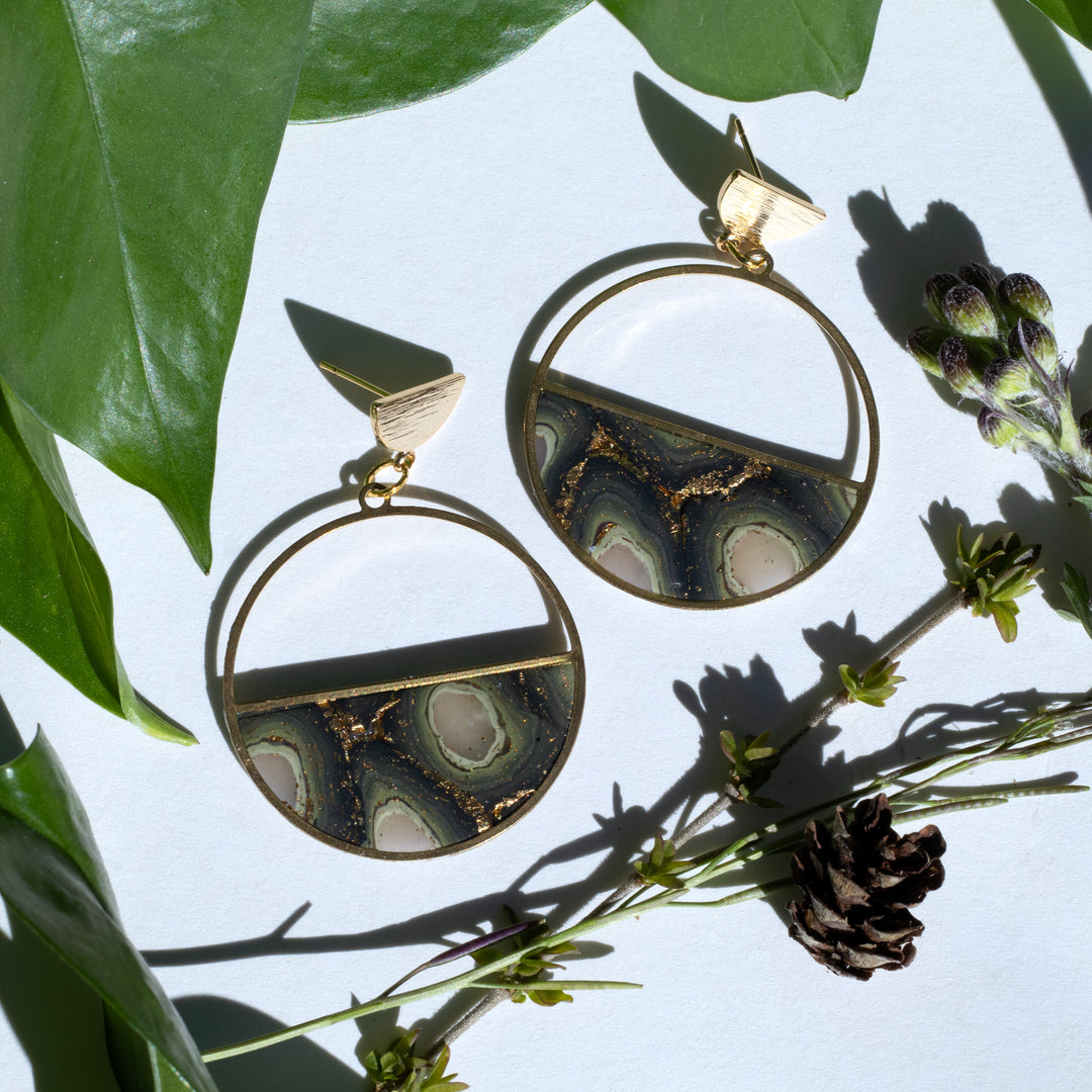 Ginger Sapp Jewelry - Half Fill Hoop