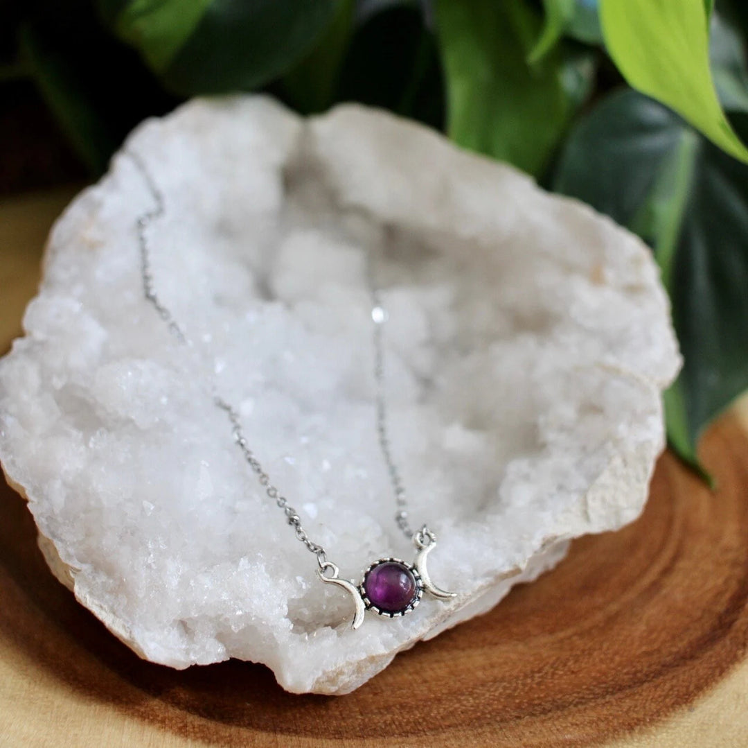 Dainty Triple Moon Necklace