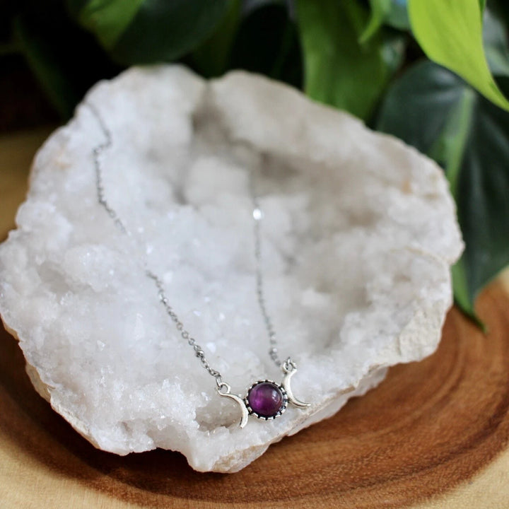 Dainty Triple Moon Necklace