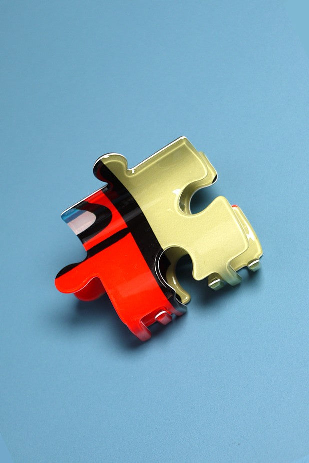 Puzzle Piece Hair Clip
